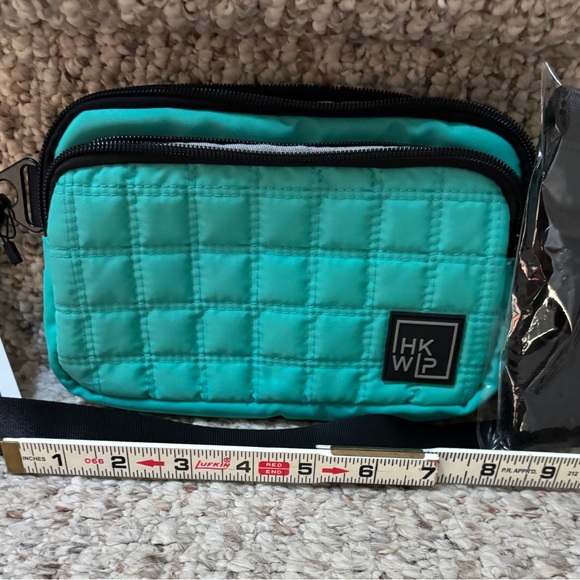 IHKWIP Quilted Turquoise Crossbody Bag - Picture 6 of 7